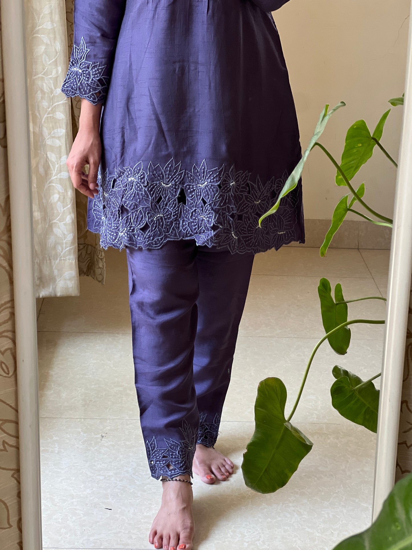 A0336 premium dola silk coord set