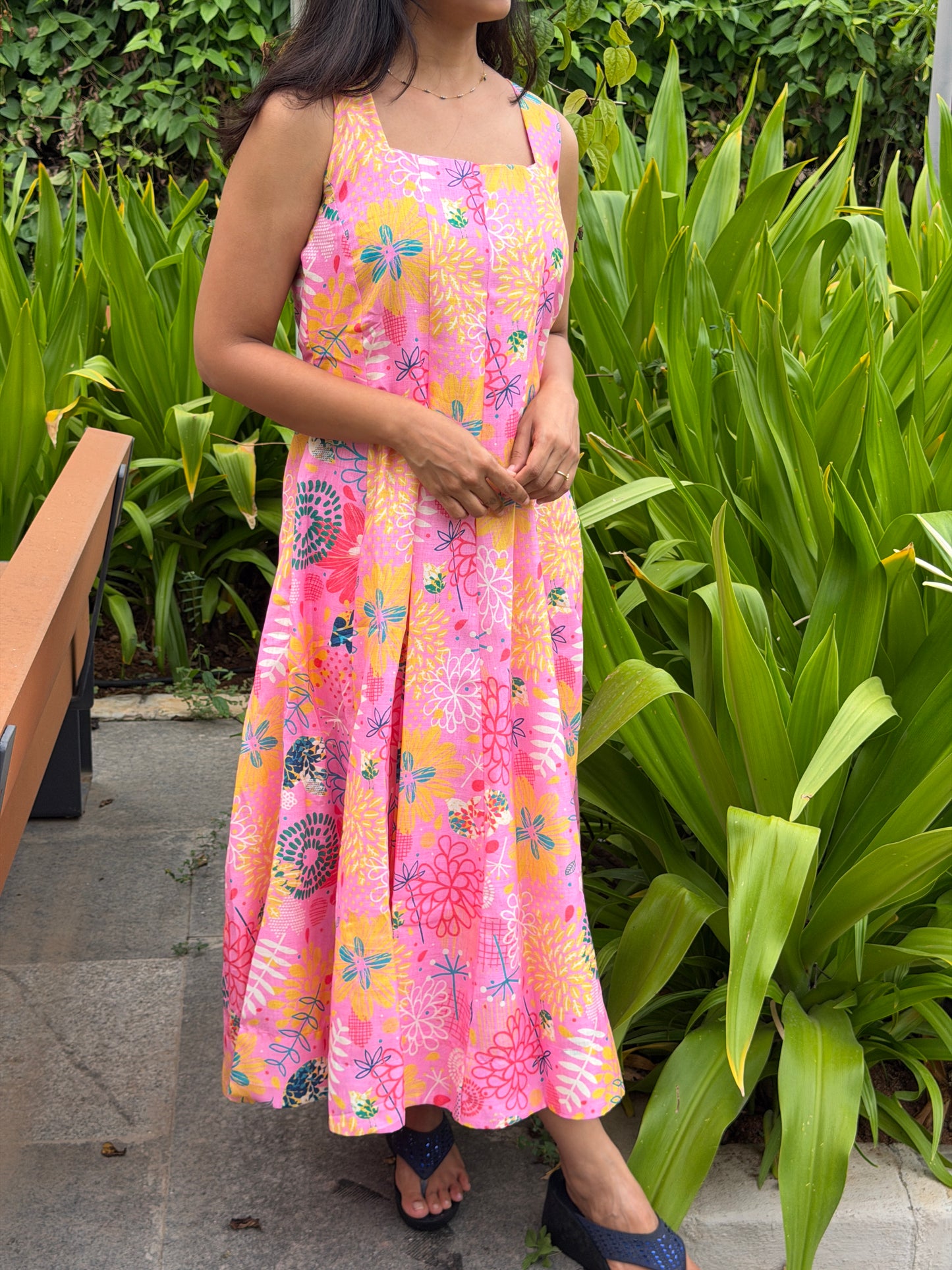 A0787 Linen The petal 🌸 dress