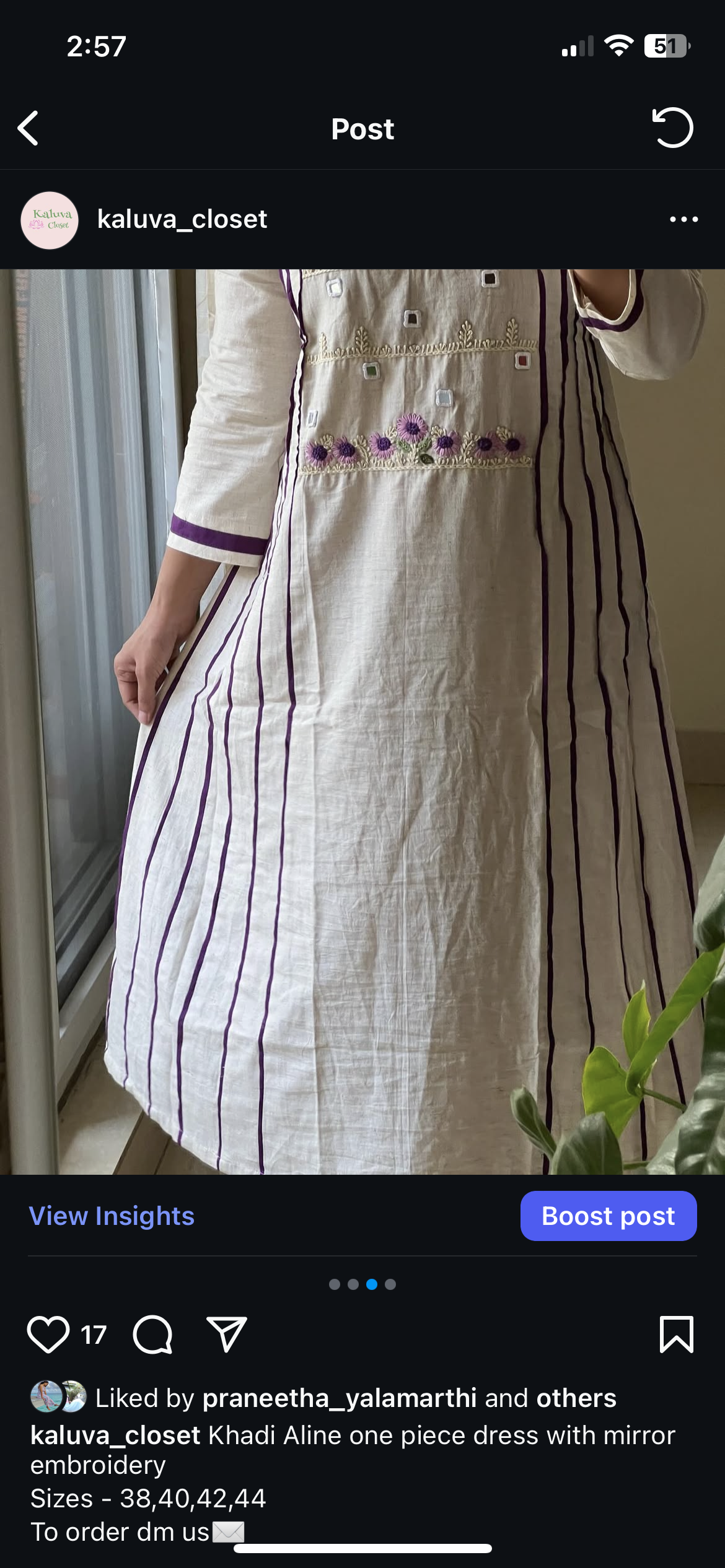 9053 kadhi cotton hand embroidery and mirror work detailing dress