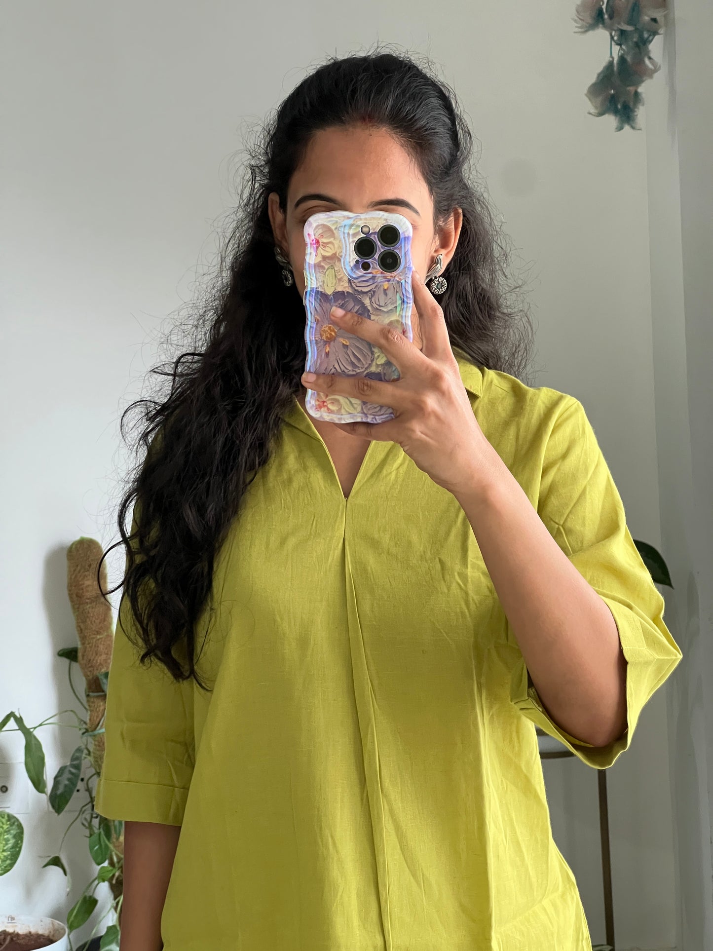 A0115 cotton green solid coord set