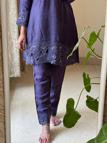 A0336 premium dola silk coord set