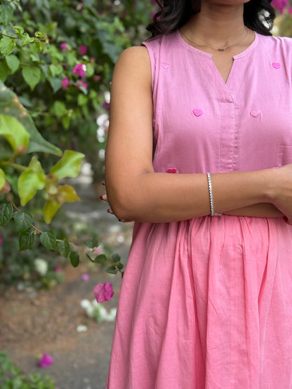 A0630 pink shaded 3 tier frock budget friendly collection