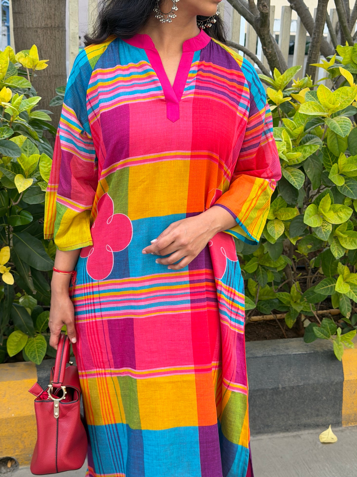 A0651 Mul cotton multi colour 2pc set
