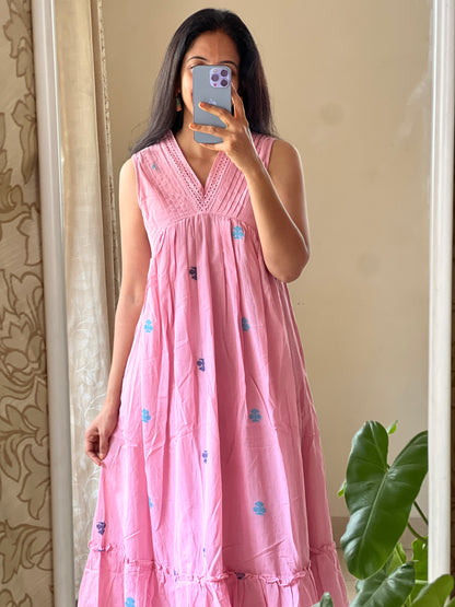 A0155 Bengal cotton jamdani coat dress