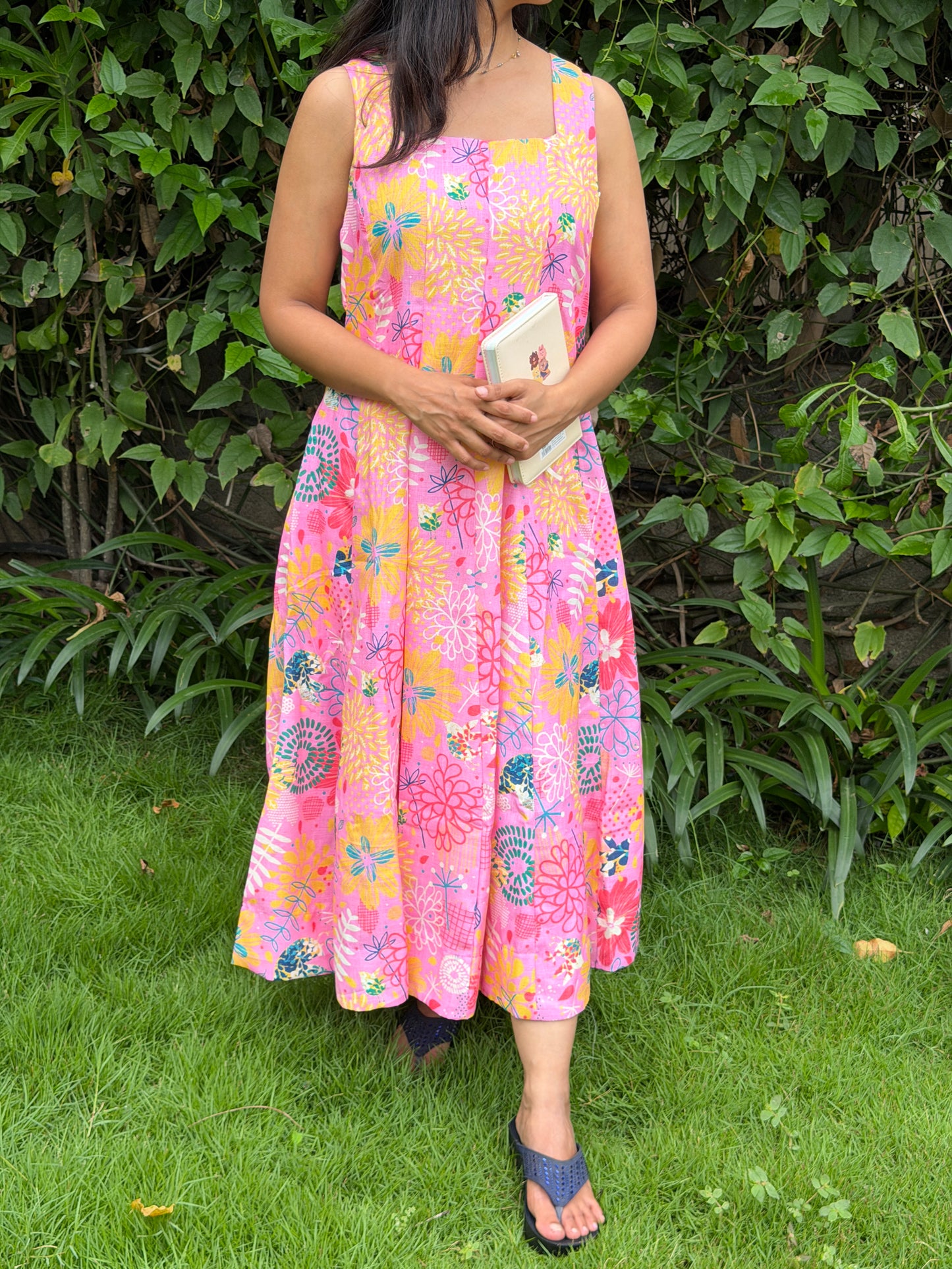 A0787 Linen The petal 🌸 dress