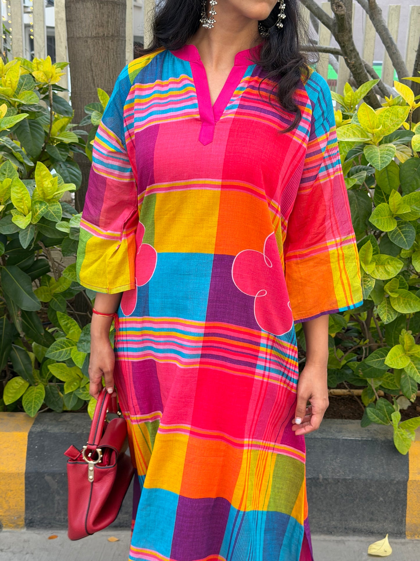 A0651 Mul cotton multi colour 2pc set