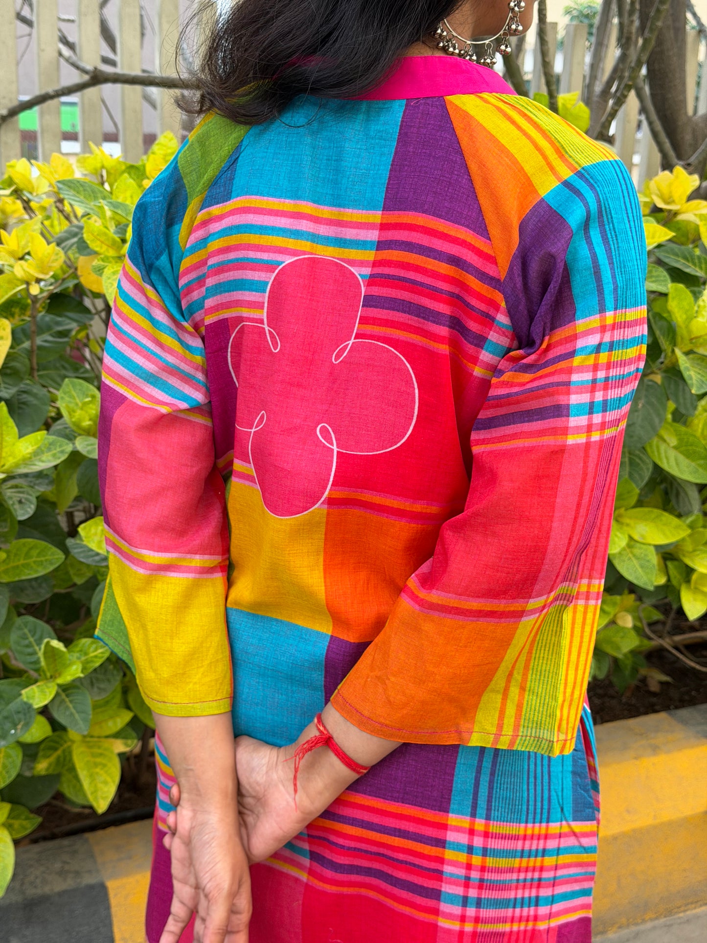 A0651 Mul cotton multi colour 2pc set