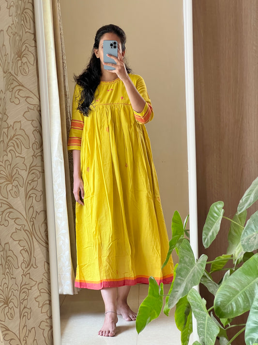 9096 Bengal cotton one piece dress