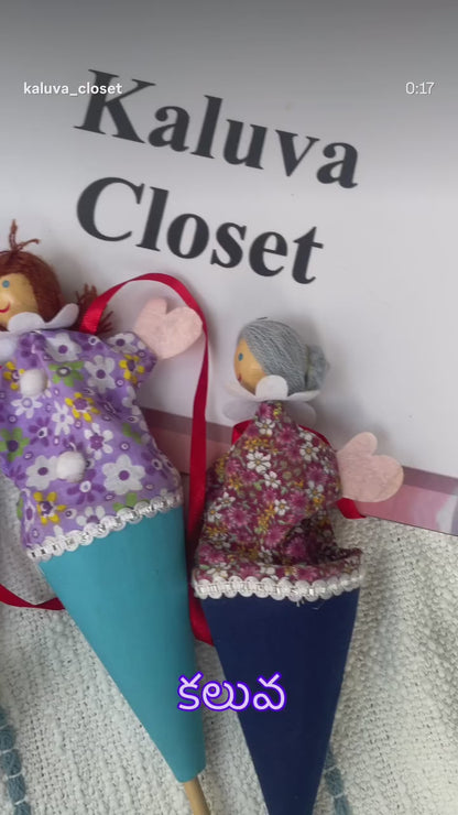 The lavender hues in Mulmul cotton with hand embroidery detailing all over the dress